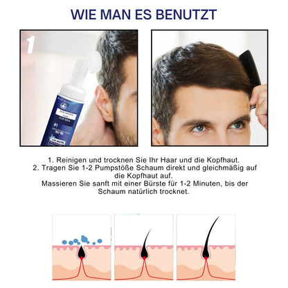 Men's Dense Hair Foam Machine, Repair Hair Root Follicle Men's Hair Thick Moisturizing Foam