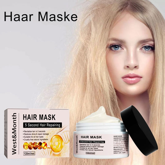 Keratin Repair Hair Mask, Moisturize And Repair Hair Ends Split Improve Dry And Frizz Hair Care Mask